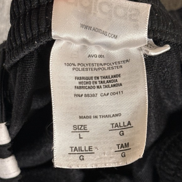 Vintage Adidas Track Pants Mens L Tearaway Snap Y2K 90s Wide Leg Baggy Joggers - Picture 6 of 10